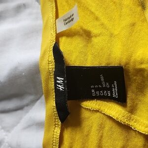 HM yellow butterfly sweater